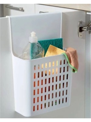 Mikasso Shuttle Asılabilir Dolap Düzenleyici Askılı Poşetlik Plastik Beyaz Tr