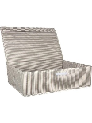Mikasso Çok Amaçlı Kutu Baza 50X40X19 cm Kahve 50 x 40 Tekstil Kahverengi Tr