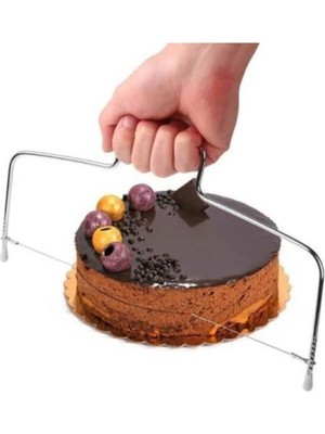 Mikasso Pasta Kek Dilimleme Bölme Teli Kesici Aparat Yedek Tel Paslanmaz Çelik