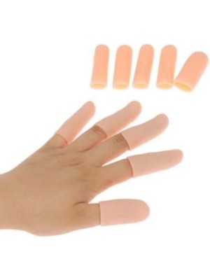 Mikasso El Parmak Koruyucu Silikon Kemik Koruyucu Parmak Ucu Koruyucu Hortum 5 Adet Bej