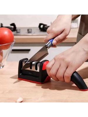 Mikasso Profesyonel Ev Tipi Bıçak Bileme Makinası Çelik Metalik