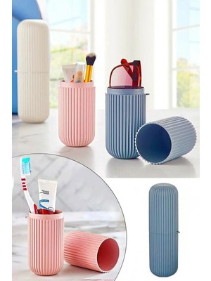 Mikasso Seyahat Tipi Aksesuar Taşıma Kabı Gözlük Diş Macunu Saklama Kutusu Plastik 10 x 15 Gri Tr