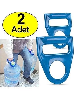 Mikasso Kırılmaz Sert Plastik Damacana Taşıyıcı Kulp - Sağlam ve Damacana Taşıma Aparatı 2 Adet Mavi Tr