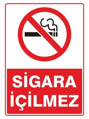 Mikasso Sigara Içilmez Uyarı Levhası 25X35 cm