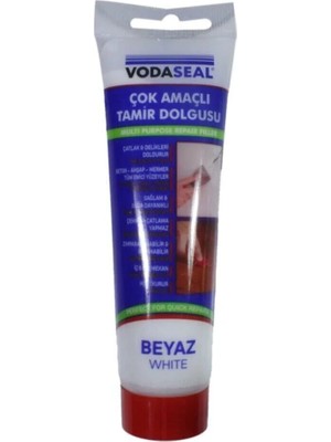 Mikasso Çok Amaçlı Yer Beton Ahşap Mermer Parke Tamir Yüzey Macunu 200 gr Beyaz