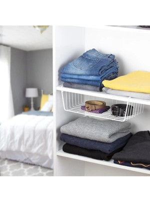 Mikasso Dolap Içi Pratik Raf - Beyaz ( 1 Adet ) Plastik Tr