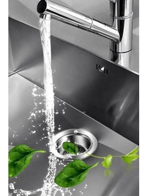 Mikasso Paslanmaz 11CM Çapında Paslanmaz Çelik Büyük Boy Seyyar Kaliteli Lavabo Süzgeci 5 Adet 1410 Çelik