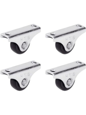 Mikasso 20MM Plastik Dar Sabit Tekerlek 4 Ade Gri
