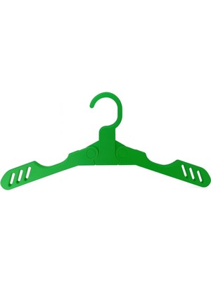 Mikasso Katlanabilir Elbise Askısı - Seyahat ve Kamp Askısı - Portatif Askılık Plastik 30 x 30 Yeşil Tr