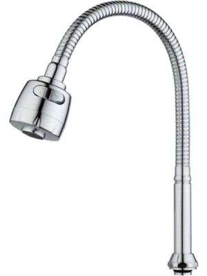 Mikasso Esnek Mutfak Evye Bataryası Başlığı Musluk Gri