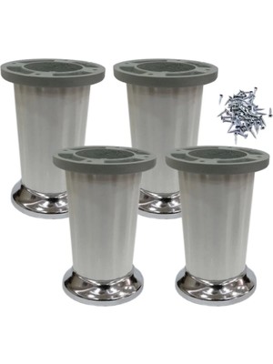 Mikasso Plastik Dolap Vestiyer Mobilya Ayağı 10 cm Beyaz (4 Adet) Beyaz