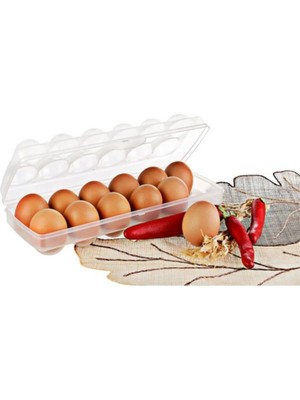 Mikasso Dolap Içi Yumurta Saklama Taşıma Kabı Plastik 12'li Yumurtalık Plastik Çok Renkli
