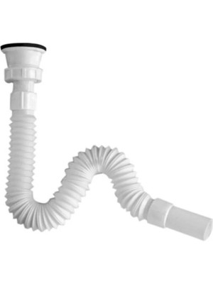 Mikasso Aset Körüklü Sifon Kısa Banyo ve Aksesuarları Beyaz