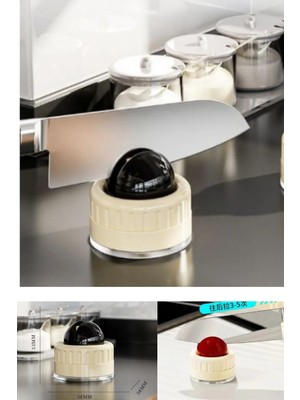 Mikasso Masa Tezgah Fayans Üstüne Vantuzlu Bıçak Bileme Aparatı Bıçak Bileyici Satır Bileyici