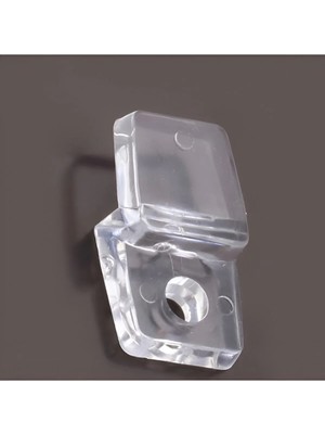 Mikasso 20ADET Şeffaf Plastik Ayna Tırnağı Cam Tutucu Tırnak Duvar Ayna Sabitleyici Asma Aparatı Beyaz