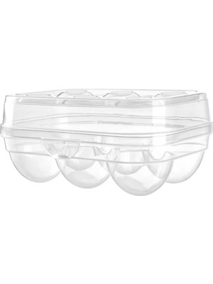 Mikasso Portatif 6 Bölmeli Yumurta Saklama Kabı Plastik Beyaz