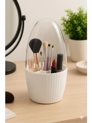 Mikasso 7 Bölmeli Organizer – Şeffaf Kapaklı Plastik Beyaz Tr