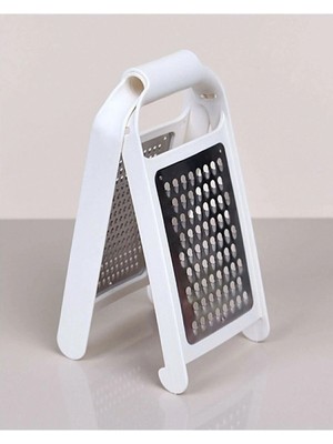 Mikasso Katlanabilir Paslanmaz Çelik Rende - Çift Taraflı Rende Beyaz Çelik