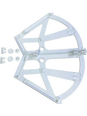 Mikasso Açılır Kapanır Ayakkabılık Raf Bağlantı Aparatı Plastik 1 Takım Sağ Sol Farklı Bölmeli Beyaz Renk Be