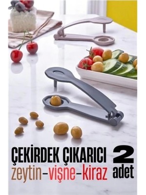 Mikasso Çekirdek Çıkarıcı - Kiraz Çekirdek Çıkarıcı Zeytin Çekirdek Çıkarıcı 2 Adet 2 Iplik