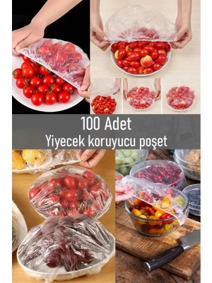 Mikasso 100 Adet Pratik Tazeliği Koruyan Tencere ve Tabak Bonesi | Çok Amaçlı Kapak Gıda Bonesi Bambu Siyah