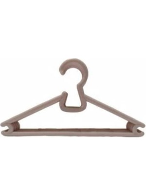 Mikasso Mcblue 12 Adet Bebek ve Çocuk Elbise Askısı Pudra Plastik Beyaz