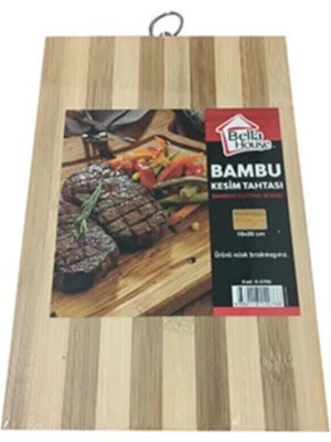 Mikasso Bambu Kesim Tahtası Ahşap Kesim Panosu 22X32CM Büyük Bambu