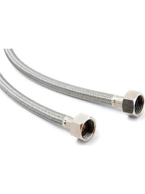 Mikasso Klozet Bağlantı Çelik Ara Boru, 70CM Flex Hortum 3/8