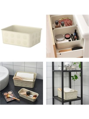 Mikasso Nojig Düzenleyici Kutu 20X25X10 Plastik Ekru Tr