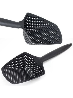 Mikasso ® Yeni Ürün Renkli Süzgeç Makarna Salata Kepçe Kedi Kum Kürek Belirtilmemiş