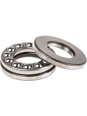 Mikasso 51107 2 Adet Rulman 35X52X12 mm Eksenel Bilyalı Rulman Büte Rulman Çelik