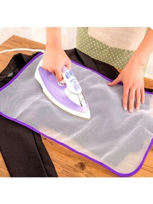 Mikasso 35 x 50CM Yüksek Isıya Dayanıklı Ütü Koruyucu Bezi Yanmaz Parlatmaz Ütü Masası Bezi Polyester Çok Re