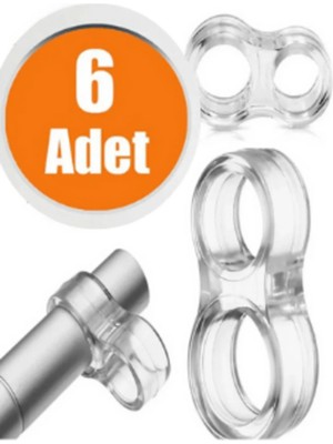 Mikasso 6 Adet Şeffaf Silikon Kapı Durdurucu Tutucu Pencere Kolu Stoperi Kapı Tamponu