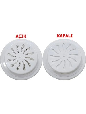 Mikasso Ayarlı Doğalgaz Menfezi Plastik