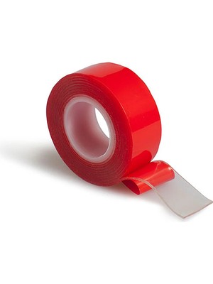 Mikasso Çift Taraflı Nano Teknolojili Süper Güçlü Bant Extra Güçlü Duvar Çerçeve Taşıyıcı 18MM x 2m Şeffaf