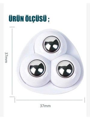 Mikasso Bilyeli Eşya Kaydırma Aparatı 4 Lü Döner Tekerlekli Eşya Taşıma Aparatı Paslanmaz Çelik