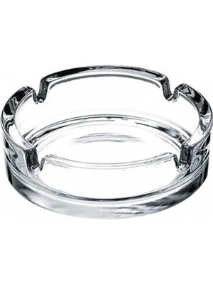 Mikasso Yuvarlak Cam Küllük, Şeffaf Cam Kül Tablası Turuncu Belirtilmemiş Yuvarlak