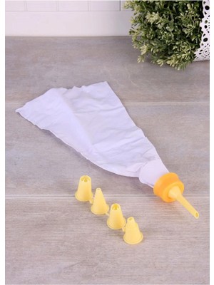 Mikasso Pratik Krema Sıkma Torbası + 8 Adet Dekor Ucu Plastik