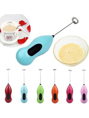 Mikasso Mini Pilli Portatif Karıştırıcı El Mikseri Köpürtme Makinesi Plastik