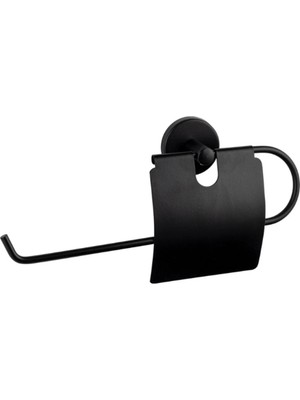 Mikasso Amasra Geniş Kapaklı Kağıt Havluluk Siyah Vidalı Siyah