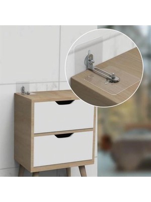Mikasso Buffer® Deprem Için Ultra Dayanıklı Çivisiz Duvarı Delmeden Ayarlanabilir Eşya Sabitleyici Aparat Be