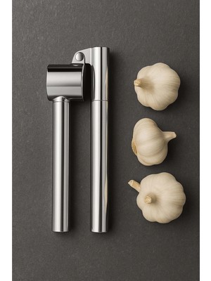 Mikasso Paslanmaz Çelik Sarımsak Ezici – Sarımsak Ezeceği Rendesi Çelik