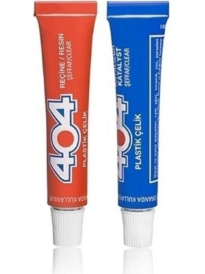 Mikasso 404 Plastik Çelik Yapıştırıcı 41GR No:2 *çift Karışımlı Şeffaf Şeffaf