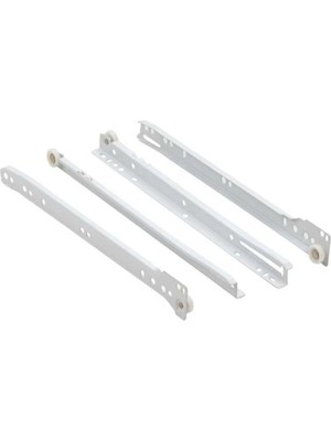 Mikasso Standart Çekmece Kızağı Dolap Çekmece Rayı Beyaz 50CM 1 Takım (Y-ÇK-50PS) Beyaz