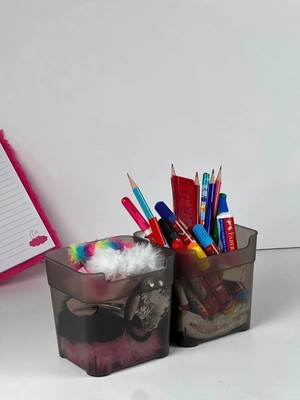Mikasso Buzdolabı Dolap Içi Kapak Düzenleyici Organizer Çok Amaçlı Organizer 2 Adet Füme Plastik