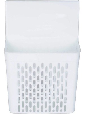 Mikasso 2'li Askılı Dolap Içi Düzenleyici Sepet Raf - 1 - Plastik - Mutfak - 35 x 26 - Beyaz Plastik Beyaz