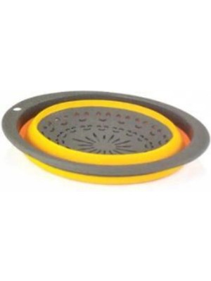 Mikasso Katlanabilir Yuvarlak Süzgeç Sepet Asorti Silikon Sarı