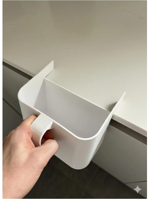 Mikasso Mutfak Tezgahı Temizleme Kutusu Plastik Beyaz