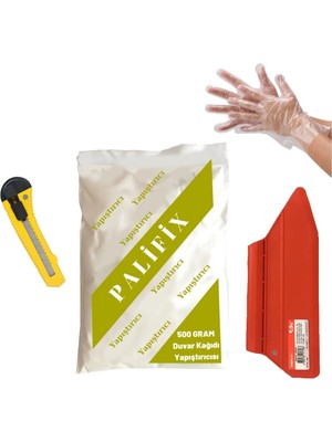 Mikasso 4'lü Set 250 Gram Duvar Kağıdı Uygulama Seti Yapıştırıcısı Tutkalı Glitolin