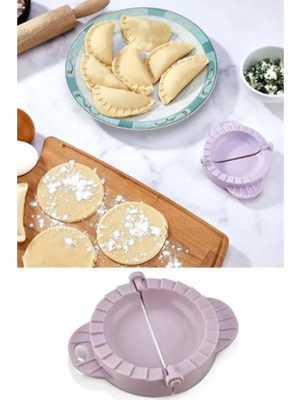 Mikasso Pratik Lüx Plastik Ravioli Poğaça ve Çiğ Börek Kalıbı Içli Köfte Kalıbı Plastik